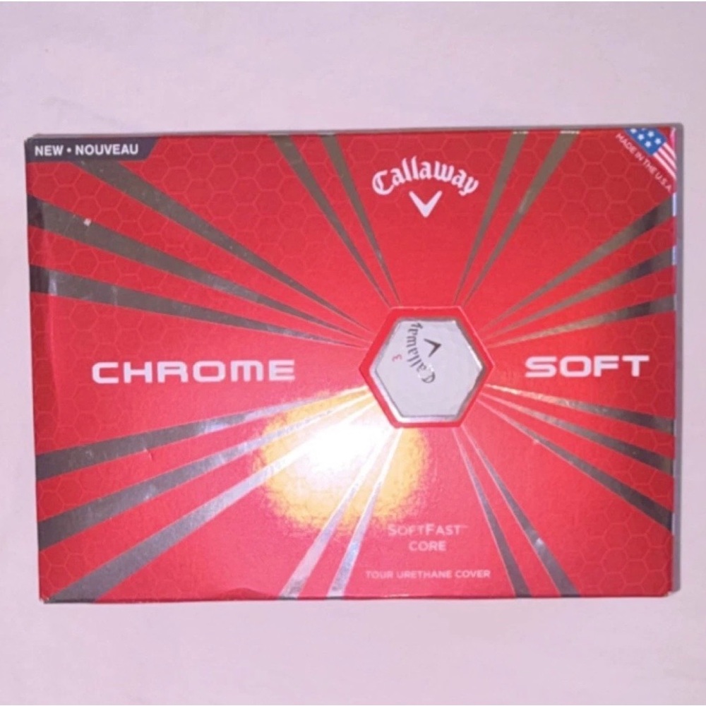 Callaway Chrome Soft Tour Preferred Golf Balls 12 Pack White Urethane Soft Feel